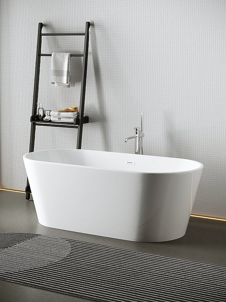 Акриловая ванна Sancos Mimi 170х80 FB01 белая купить в интернет-магазине Sanbest