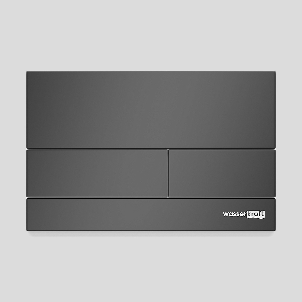 Кнопка для инсталяции WasserKraft MB04 черная матовая купить в интернет-магазине сантехники Sanbest