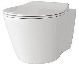 Унитаз подвесной Grossman GR-4459S безободковый, с крышкой микролифт, белый купить в интернет-магазине Sanbest