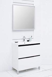 Зеркало De Aqua Алюминиум 261694 70 серебро в ванную от интернет-магазине сантехники Sanbest