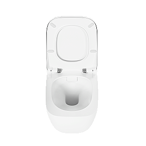 Унитаз подвесной VitrA Shift 9855B003-7207 с инсталляцией, с сиденьем микролифт, безободковый, белый купить в интернет-магазине Sanbest