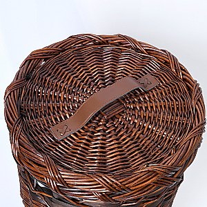 Корзина для белья WasserKRAFT Bever 240 WB-240-L темно-коричневый купить в интернет-магазине сантехники Sanbest