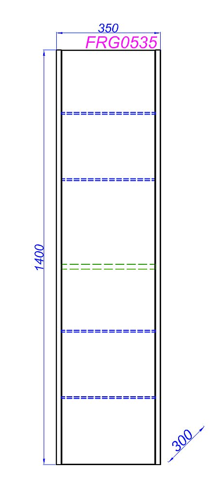 Пенал Aqwella Fargo 35 для ванной в интернет-магазине сантехники Sanbest