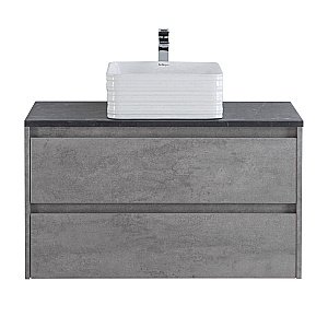 Тумба с раковиной и столешницей BelBagno KRAFT 90 Cemento Grigio для ванной в интернет-магазине Sanbest