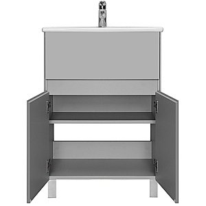 Тумба с раковиной Акватон Форест 60 туманный серый для ванной в интернет-магазине Sanbest