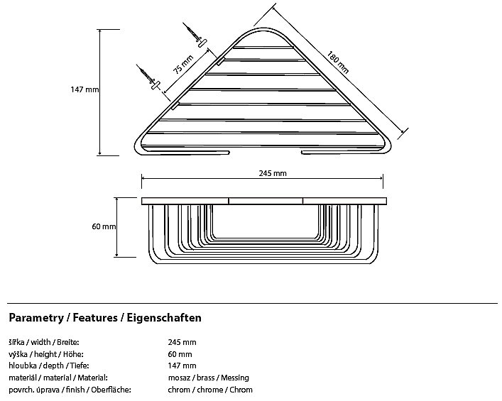 Мыльница Bemeta Cytro 102308122 купить в интернет-магазине сантехники Sanbest