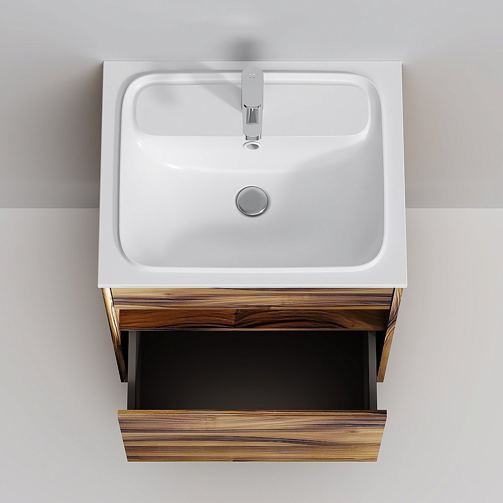 Тумба с раковиной AM.PM Func 60 дуб крафт для ванной в интернет-магазине Sanbest