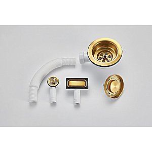 Сифон для кухонной мойки Milacio Ultra MC.013.GD золото купить в интернет-магазине сантехники Sanbest