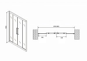 Душевая дверь Abber SCHWARZER DIAMANT 180 прозрачная/хром купить в интернет-магазине Sanbest