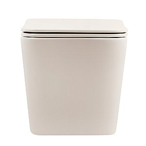 Унитаз подвесной Abber Rechteck AC1201MBE светло-бежевый матовый, безободковый, с крышкой микролифт купить в интернет-магазине Sanbest