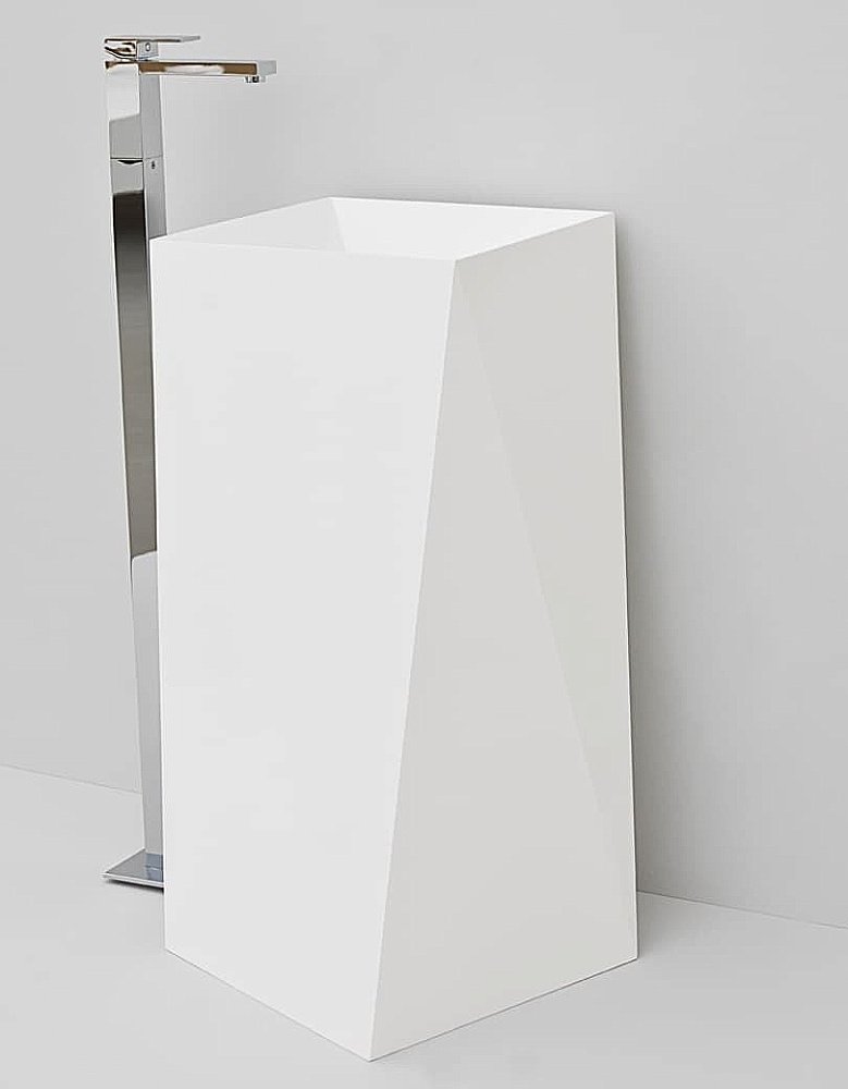 Раковина напольная Artceram Sharp 52 OSL008 01 00 bi белая купить в интернет-магазине Sanbest