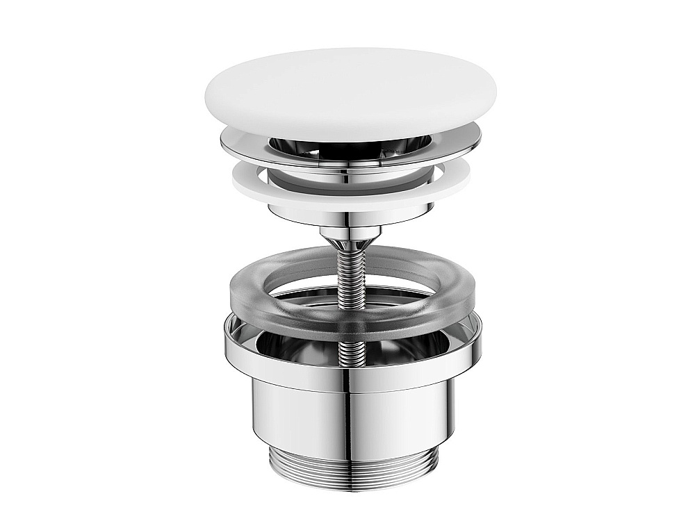 Донный клапан Ravak FLAT X01920 белый матовый купить в интернет-магазине сантехники Sanbest