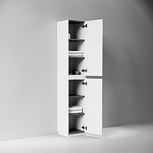 Шкаф-пенал напольный Sancos Folk Floor PFL35FW белый для ванной в интернет-магазине сантехники Sanbest