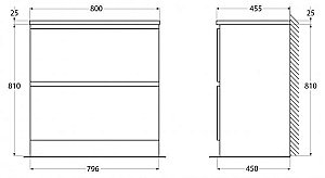 Тумба с раковиной BelBagno ALBANO 80 PIA Rovere Rustico для ванной в интернет-магазине Sanbest