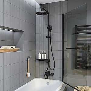 Душевая система Iddis Ray RAYMS3Fi76 черная купить в интернет-магазине сантехники Sanbest