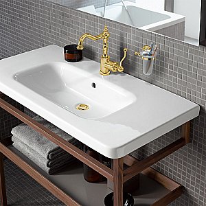 Смеситель для раковины Paini Duomo 88OP250 золото купить в интернет-магазине сантехники Sanbest