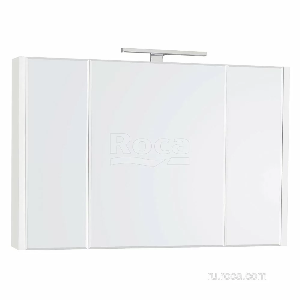 Зеркальный шкаф Roca Etna 857305806 100 белый глянец в ванную от интернет-магазине сантехники Sanbest