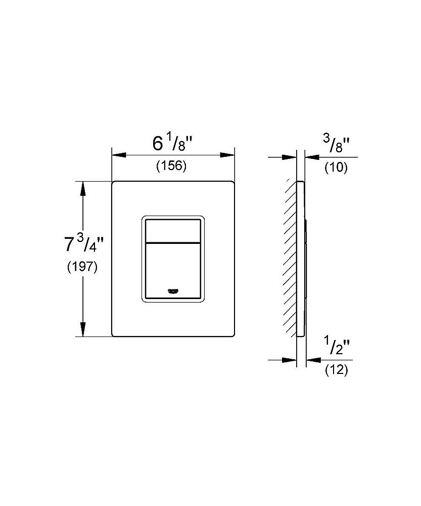 Панель смыва для унитаза Grohe Skate Cosmopolitan 38732SD0 купить в интернет-магазине сантехники Sanbest