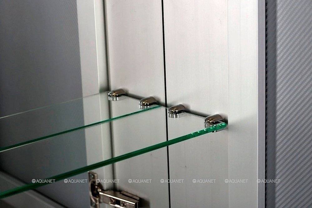 Зеркальный шкаф De Aqua Алюминиум 261749 50 серебро купить в интернет-магазине сантехники Sanbest