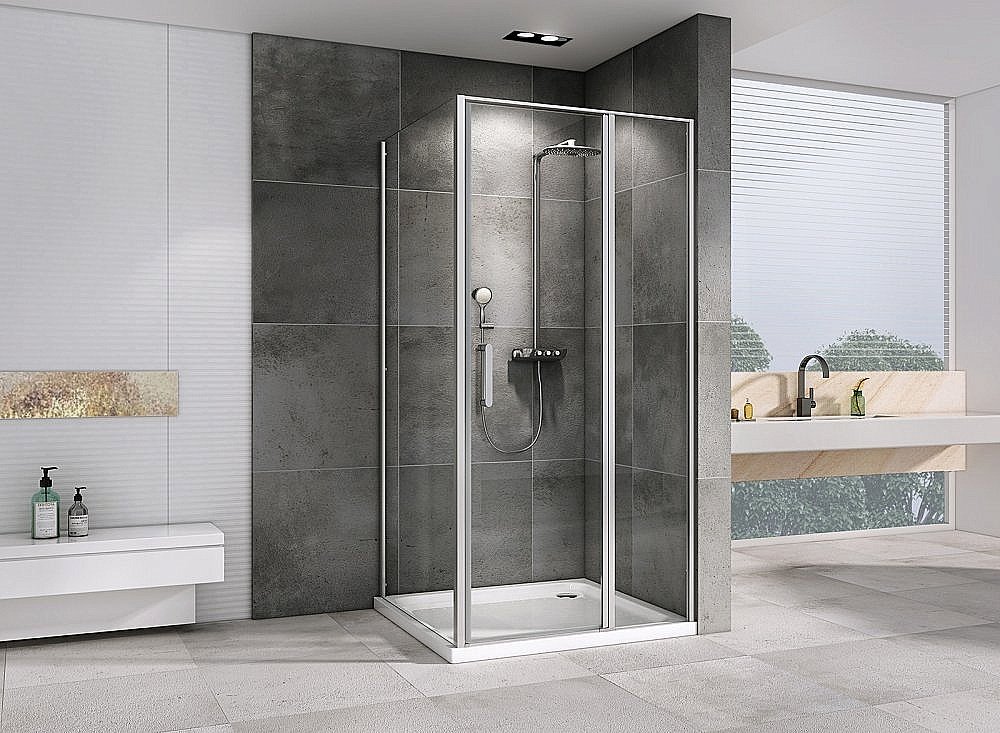 Душевой уголок ABBER Sonnenstrand AG04140S-S100 140x100 стекло прозрачное/профиль хром купить в интернет-магазине Sanbest