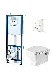 Унитаз подвесной Santek Нео 1WH501543 с инсталляцией, с крышкой микролифт купить в интернет-магазине Sanbest