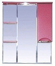 Зеркало со шкафом Misty Жасмин 85 розовая пленка правое купить в интернет-магазине сантехники Sanbest