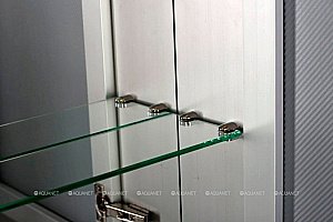Зеркальный шкаф De Aqua Алюминиум 261749 50 серебро купить в интернет-магазине сантехники Sanbest