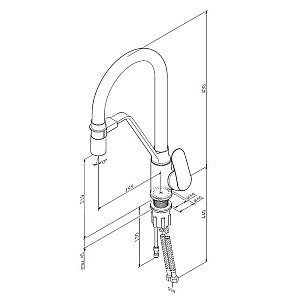 Смеситель для кухни AM.PM Like F8007827 купить в интернет-магазине сантехники Sanbest
