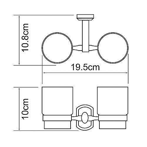 Подстаканник двойной со стаканами WasserKRAFT Oder K-3028D купить в интернет-магазине сантехники Sanbest
