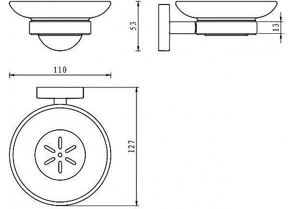 Мыльница Aquanet Flash R7 купить в интернет-магазине сантехники Sanbest