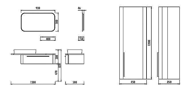 Зеркало Creavit Angel 90 в ванную от интернет-магазине сантехники Sanbest