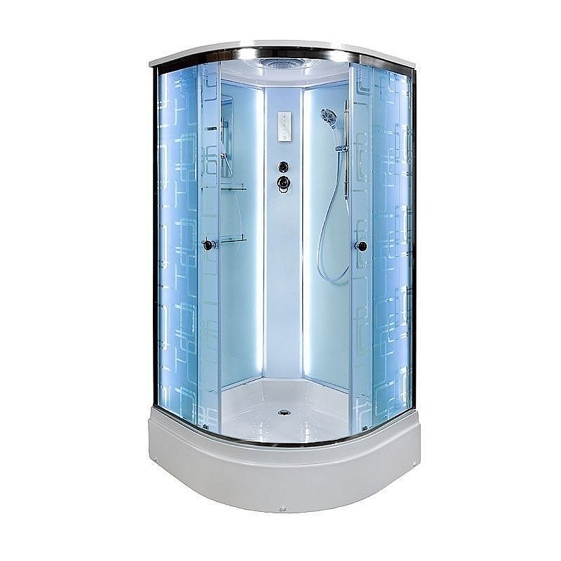 Душевая кабина DTO Серия ЕМ ЕМ2710 LED 100x100 купить в интернет-магазине Sanbest