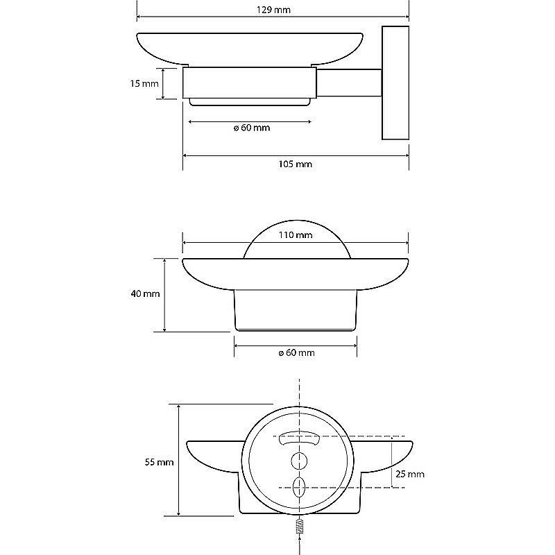 Мыльница Bemeta Brilo 161108042 золото купить в интернет-магазине сантехники Sanbest