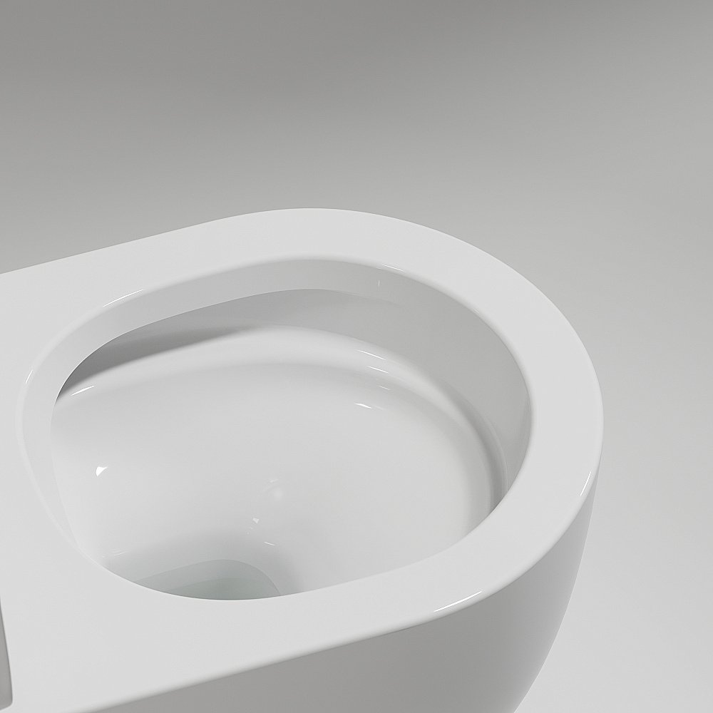 Унитаз подвесной Ceramica Nova Modena CN6063 безободковый, с крышкой микролифт, белый купить в интернет-магазине Sanbest