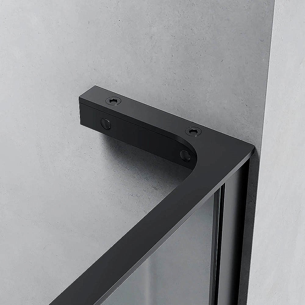 Душевое ограждение Veconi Korato KR77B-80-01-C8 80 прозрачное/профиль черный матовый купить в интернет-магазине Sanbest