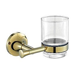 Стакан с держателем Creavit Neo NO12023G(MA.NO12023G) золото купить в интернет-магазине сантехники Sanbest