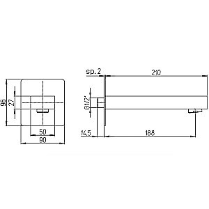 Душевая система PAINI Grazia 21PZSET26911THBATHHEAD черная матовая купить в интернет-магазине сантехники Sanbest