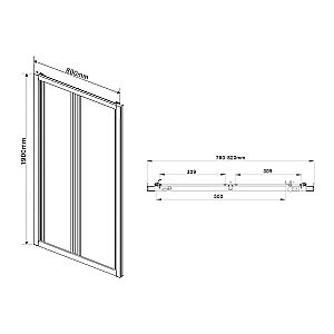 Душевая дверь Vincea Garda VDB-1G800CL 80 купить в интернет-магазине Sanbest