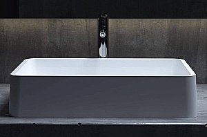 Раковина накладная Salini Gloria 07 1102207M 59,5 из искусственного камня S-Stone, белая матовая купить в интернет-магазине Sanbest