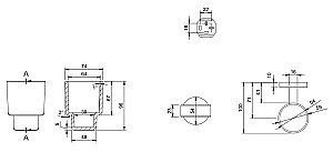 Стакан с держателем Villeroy&Boch Elements – Tender TVA15101800061 хром купить в интернет-магазине сантехники Sanbest