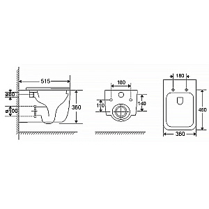 Инсталляция для унитаза Azario AZ-8010-1000 купить в интернет-магазине сантехники Sanbest