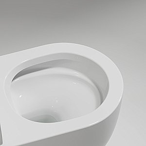 Унитаз подвесной Ceramica Nova Modena CN6063 безободковый, с крышкой микролифт, белый купить в интернет-магазине Sanbest