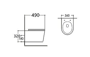 Унитаз подвесной Aquatek Вега AQ1904-00 белый, с крышкой микролифт, безободковый купить в интернет-магазине Sanbest