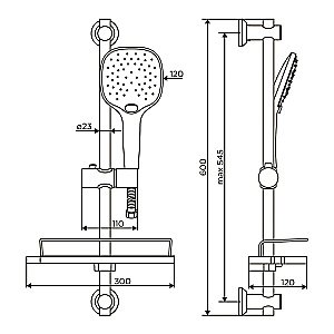 Смеситель для ванны Dorff Ultra D4085016 хром купить в интернет-магазине сантехники Sanbest