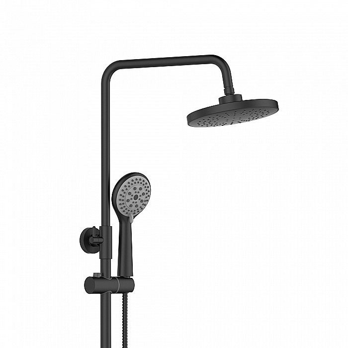 Душевая система Orange Thermo T02S3-911b черный матовый купить в интернет-магазине сантехники Sanbest