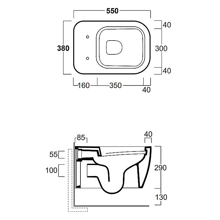 Унитаз подвесной Simas Henges HE18, безободковый, коричневый матовый купить в интернет-магазине Sanbest