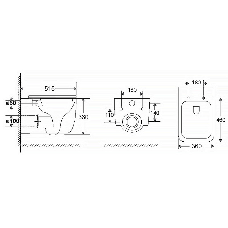 Инсталляция для унитаза Azario AZ-8010-1000 купить в интернет-магазине сантехники Sanbest
