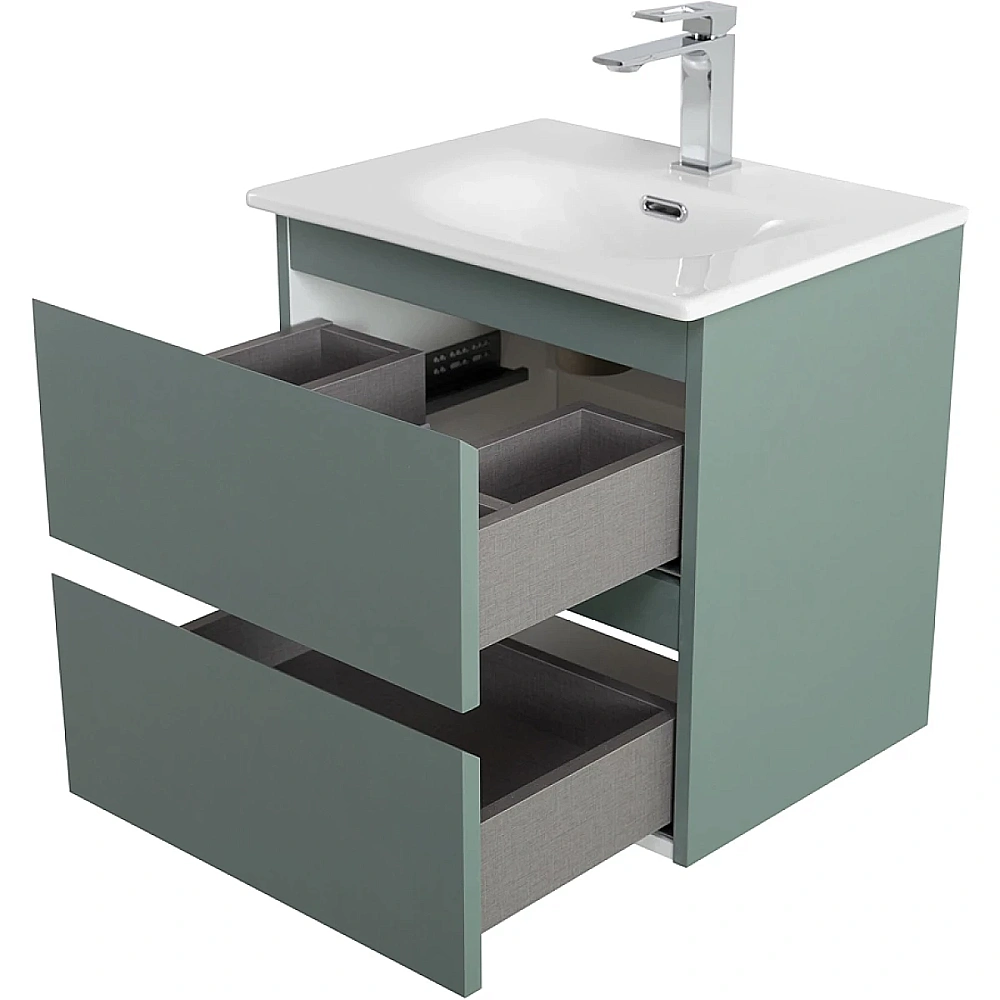 Тумба с раковиной BelBagno 50 KRAFT 39-500/390-2C-SO-VO+BB500/390ETL еловая матовая для ванной в интернет-магазине Sanbest