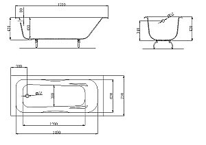 Ванна чугунная OWL 1975 Bjorn OWLIB191108 170x75 белая купить в интернет-магазине Sanbest