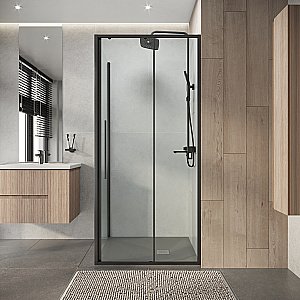 Душевой уголок Niagara Nova NG-34-9AGR-A90GR-34 90x90 стекло прозрачное/профиль графит матовый купить в интернет-магазине Sanbest